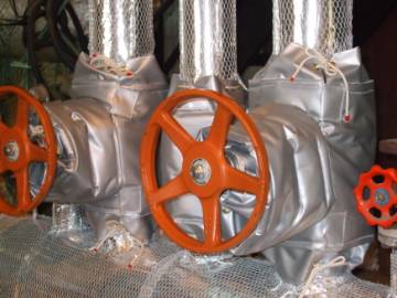 断熱・保温ジャケット・蒸気バルブ用熱防衣　蒸気配管断熱保温カバー　スチームバルブ